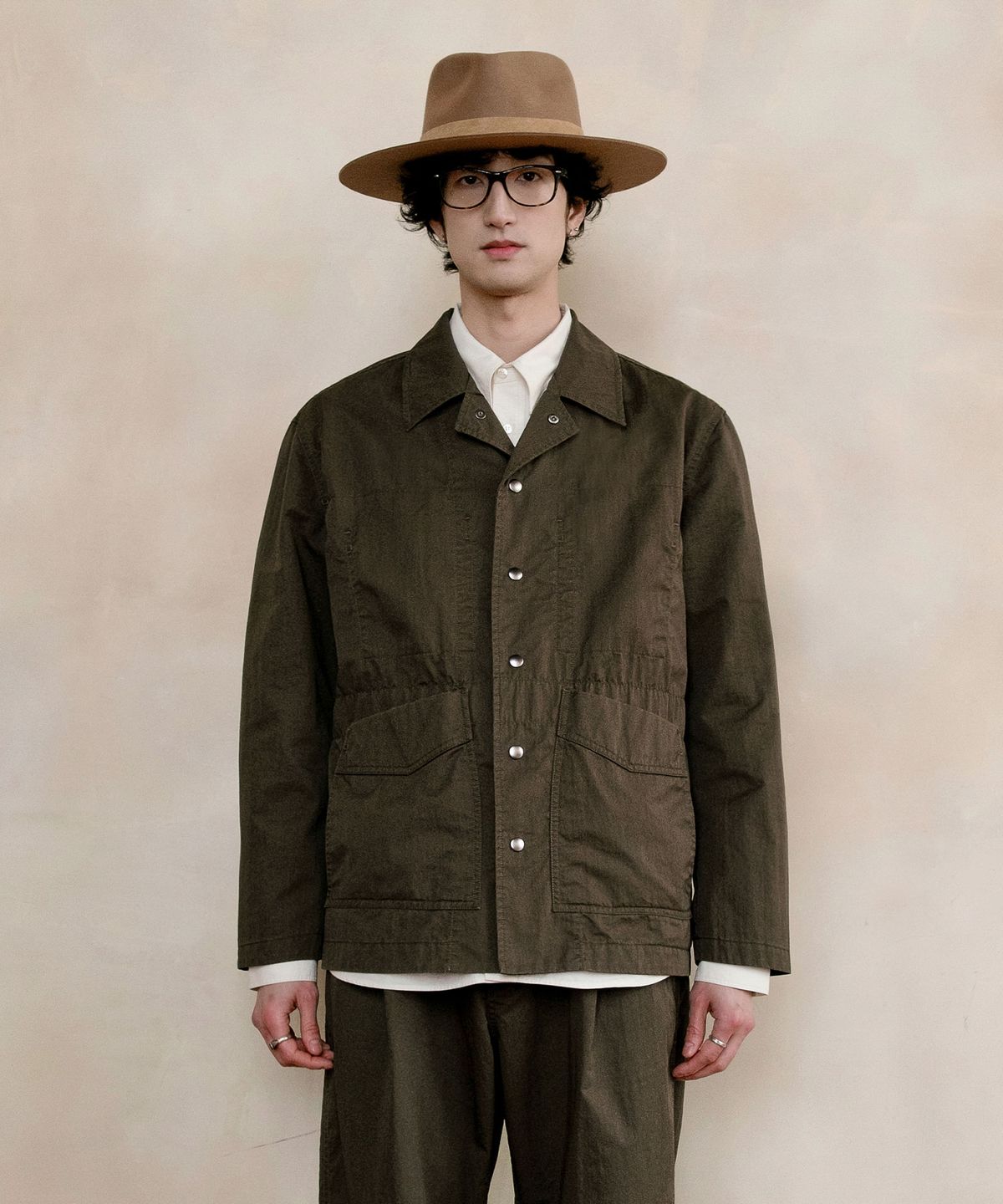 맨인정글(MEN IN JUNGLE) FR 콘트라스트 자켓 - 올리브