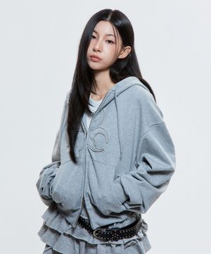 (DUC) Symbol Hoodie Zip-up Grey