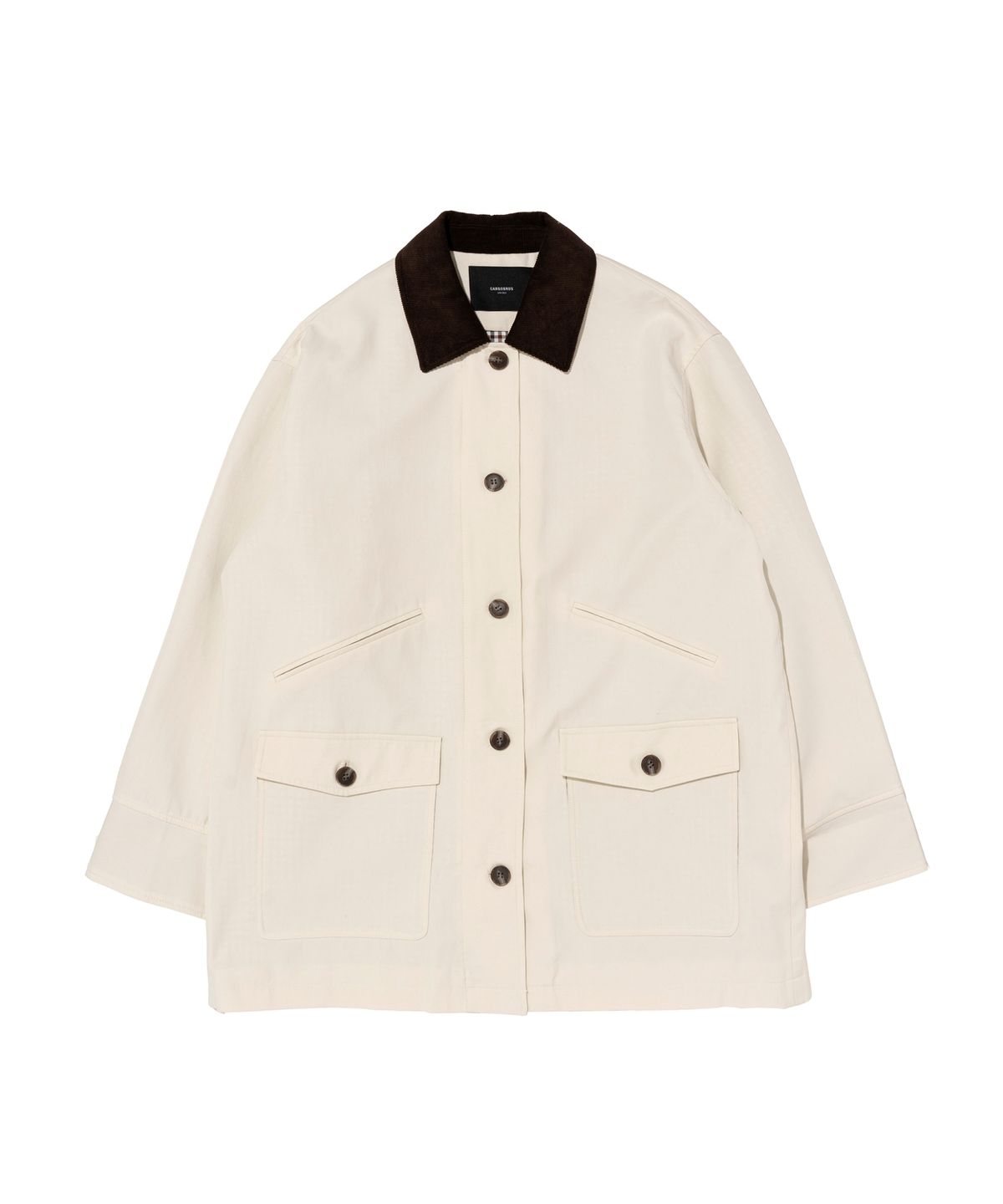 카고브로스 포 우먼(CARGOBROS FOR WOMAN) 카라 하프 워크자켓 (아이보리)