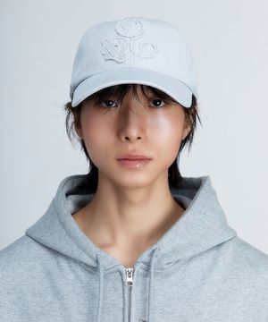 (DUC) Symbol Cotton Ball Cap Grey