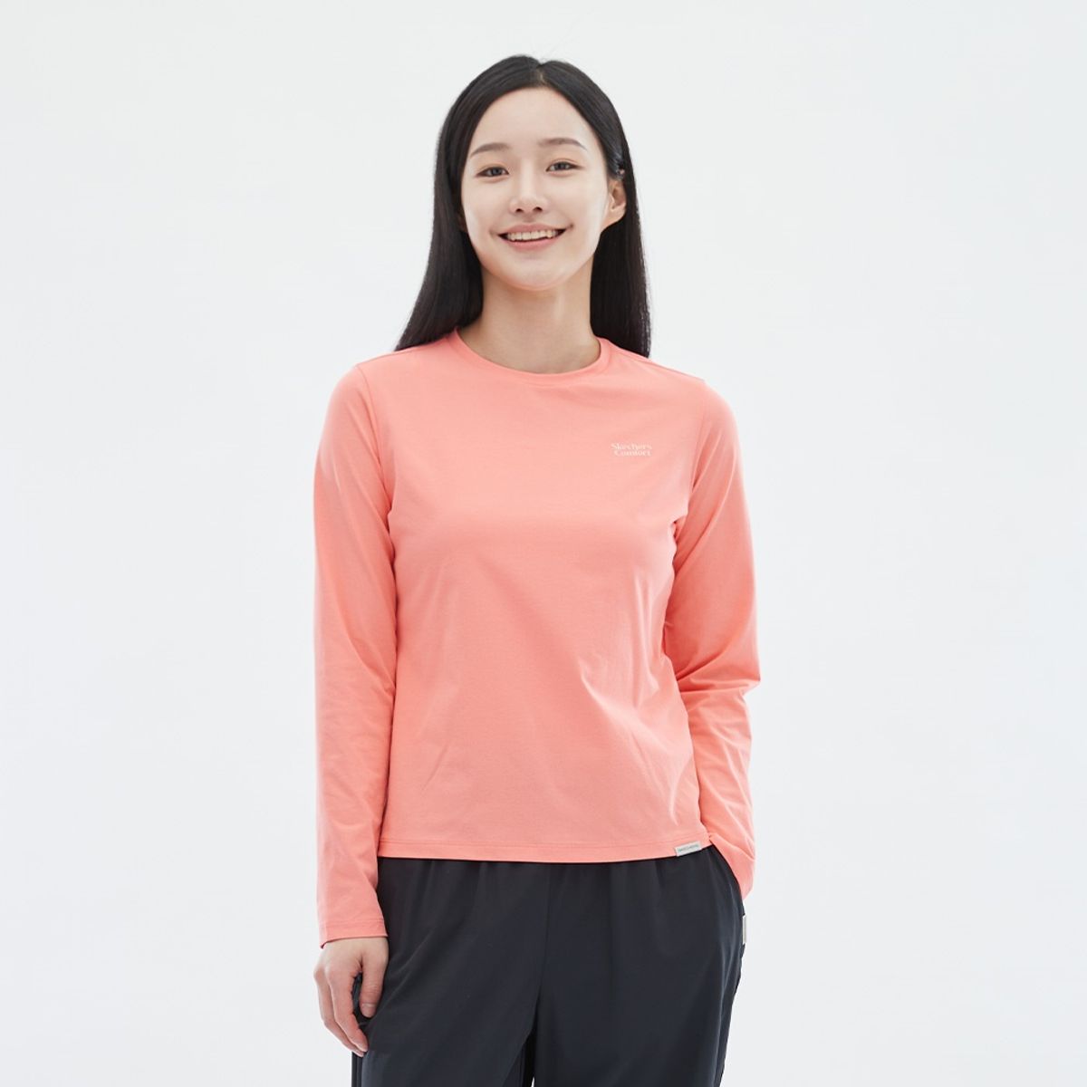 스케쳐스(SKECHERS) 여성 소로나 긴팔 라운드 티셔츠_SP3WTCFS012