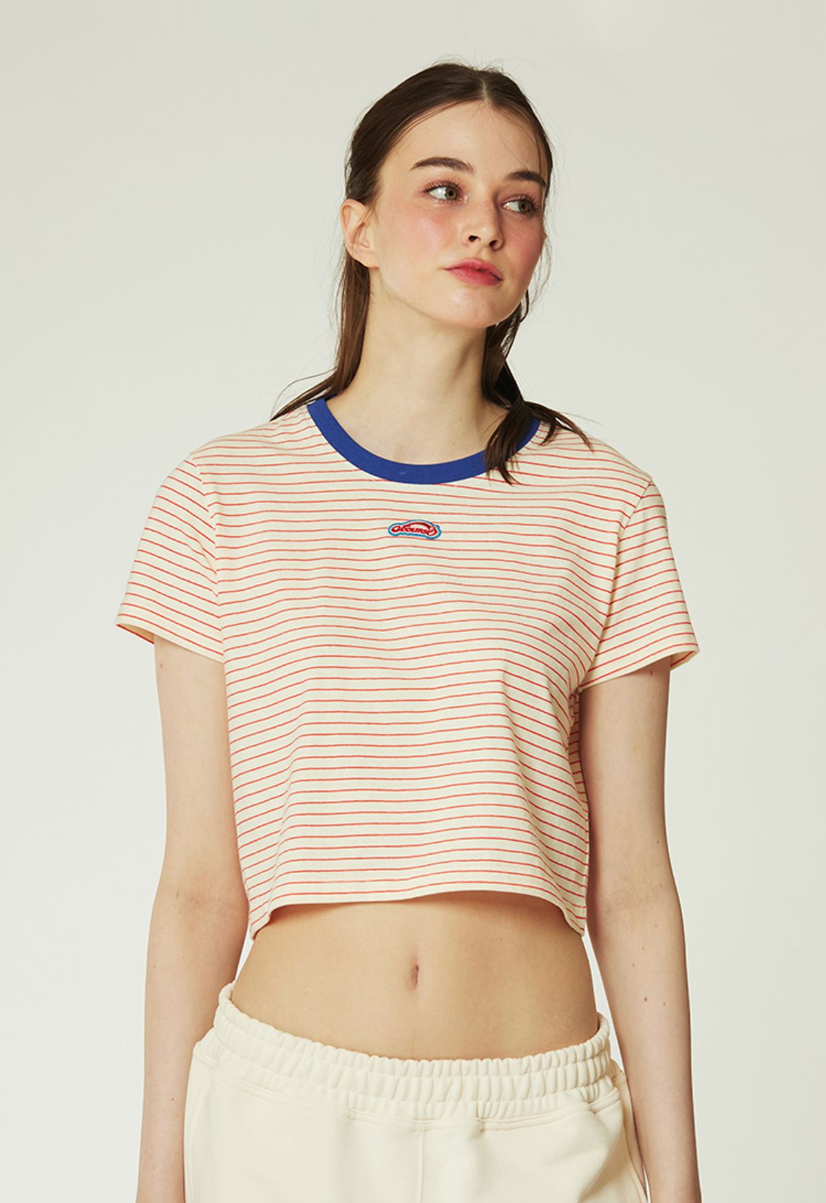 오브콜스와이낫(OFCOURSEWHYNOT) Day off STR cropped top_3color