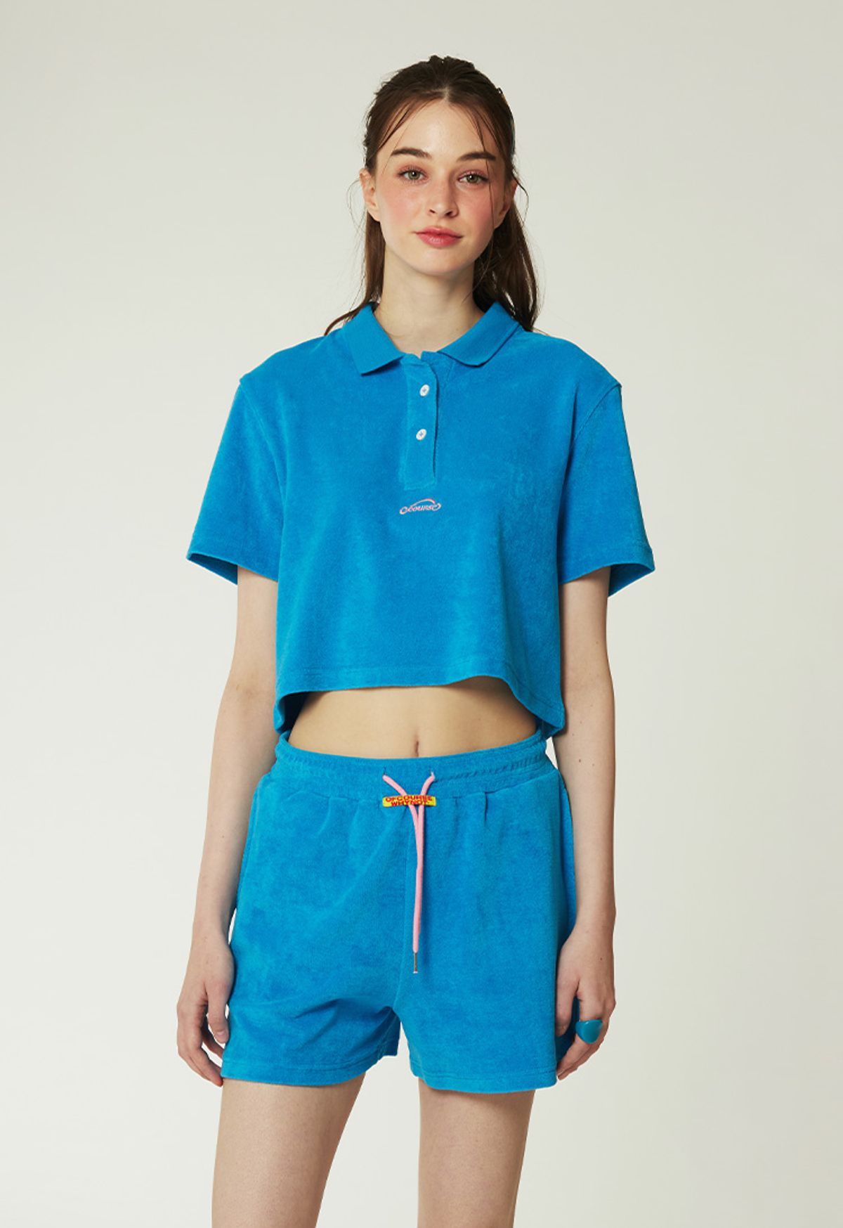 오브콜스와이낫(OFCOURSEWHYNOT) Everyday holiday cropped polo_5color