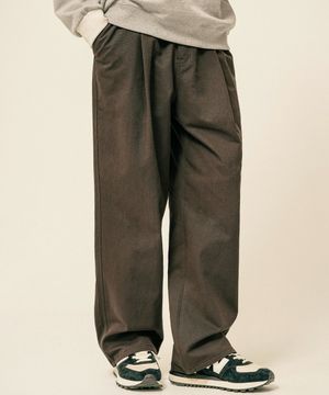 케이지 세미 와이드 코튼 팬츠 토프브라운 HSLP3607