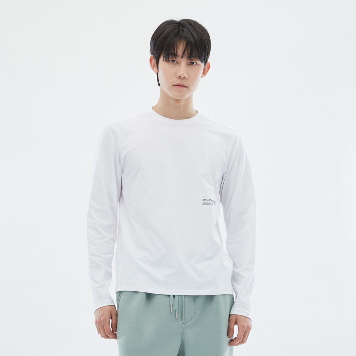 스케쳐스(SKECHERS) 남성 소로나 긴팔 라운드 티셔츠_SP3MTCFS021