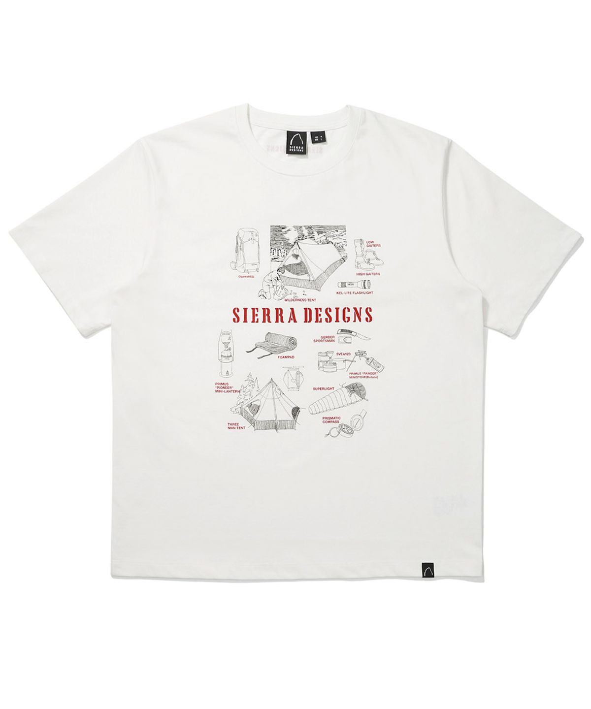 시에라디자인(SIERRA DESIGNS) 기어 아카이브 칠라이트(CHILL-LITE) 반팔티셔츠 IVORY
