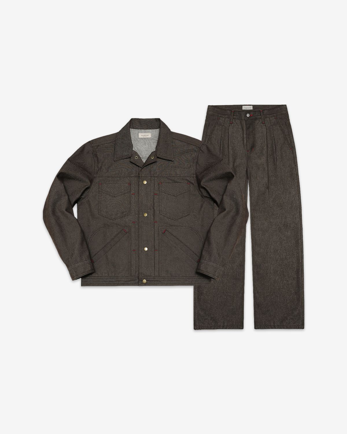 솔티(SORTIE) 560 Type-2 Denim Trucker Set-up (Brown)