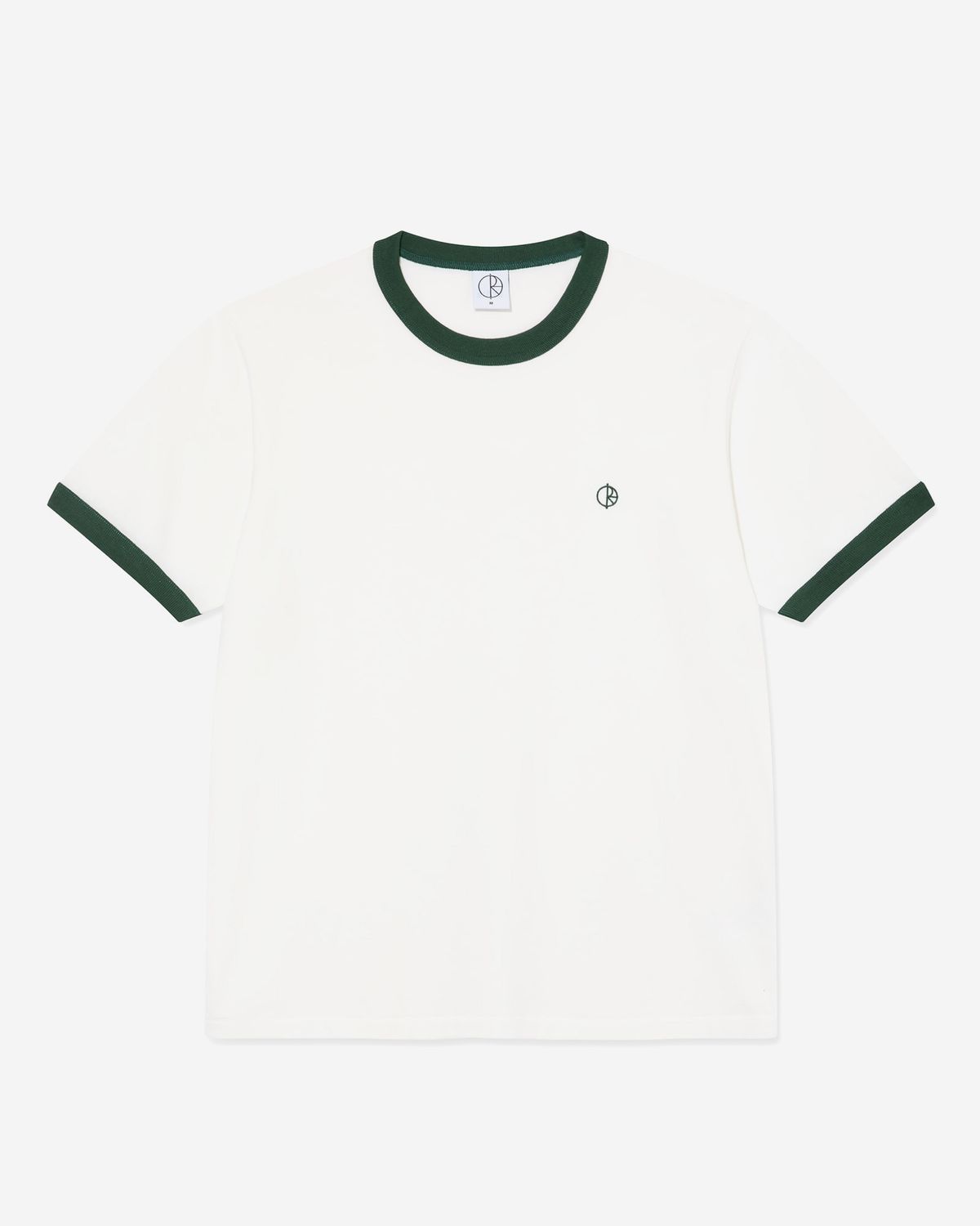 폴라(POLAR) RINGER TEE [CLOUD WHITE/DARK GREEN]