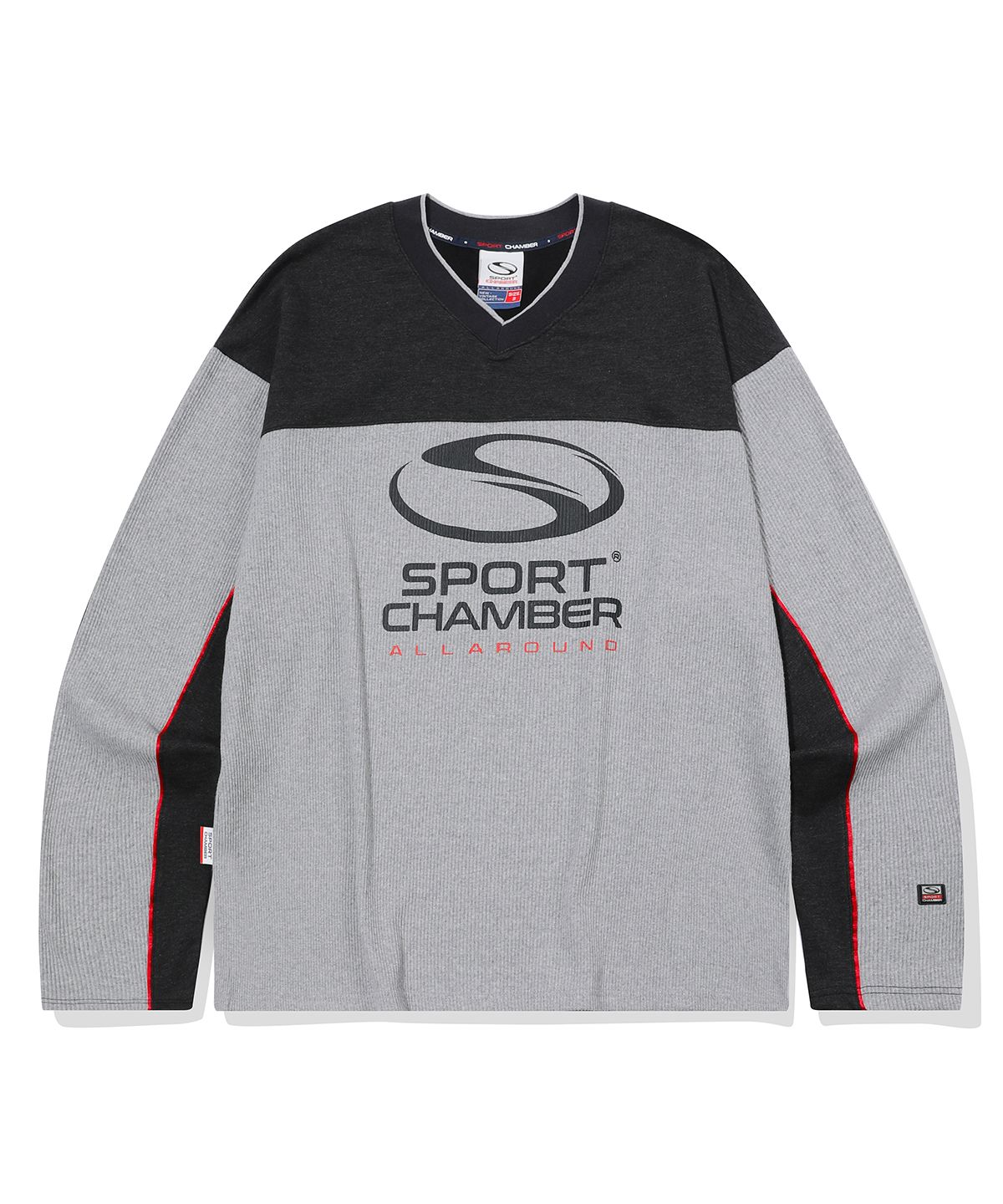스포츠챔버(SPORT CHAMBER) SC 블록 심볼 티셔츠(차콜)