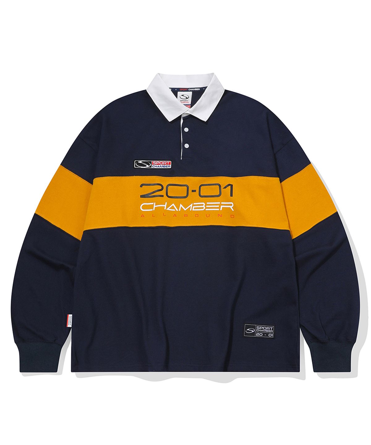 스포츠챔버(SPORT CHAMBER) SC 2001 럭비 티셔츠(네이비)