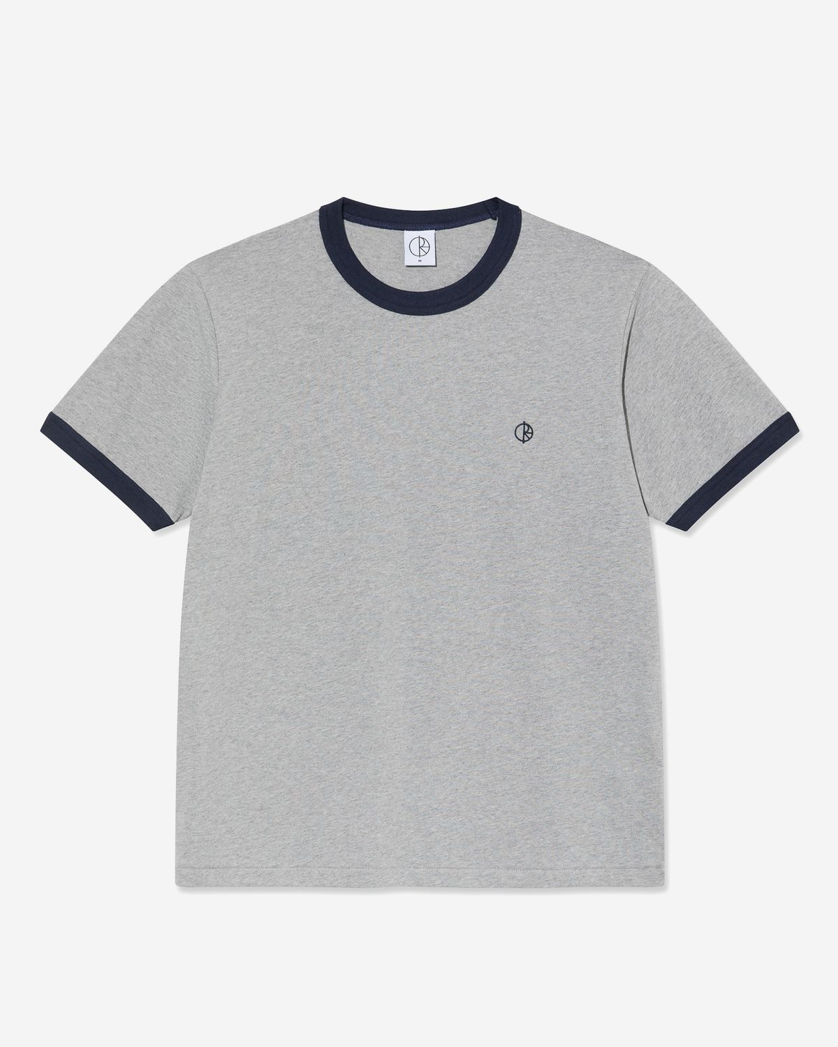 폴라(POLAR) RINGER TEE [HEATHER GREY/NAVY]