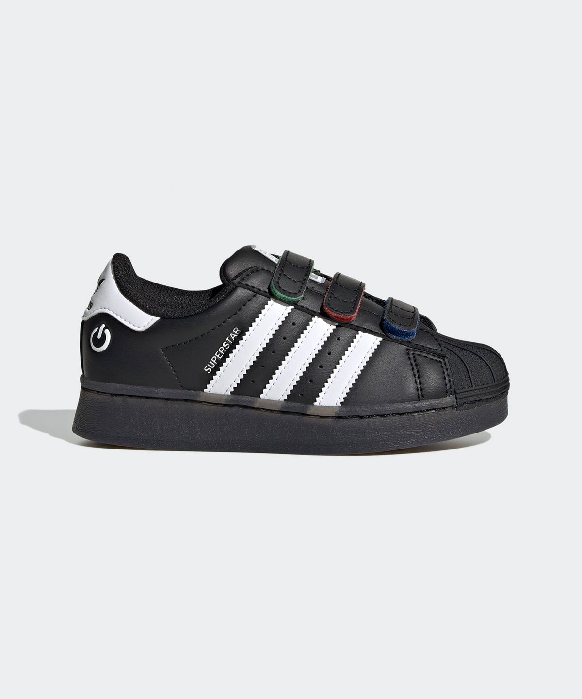아디다스 키즈(ADIDAS KIDS) 슈퍼스타 LED 라이트 컴포트 클로저 키즈 - 블랙 / JI0505