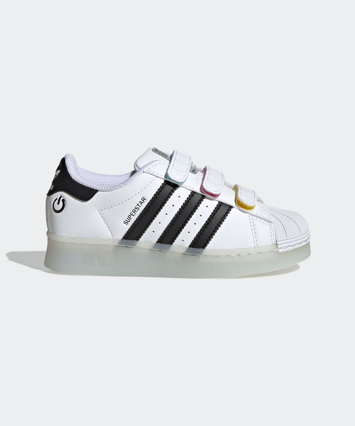 아디다스 키즈(ADIDAS KIDS) 슈퍼스타 LED 라이트 컴포트 클로저 키즈 - 화이트 / JI0506
