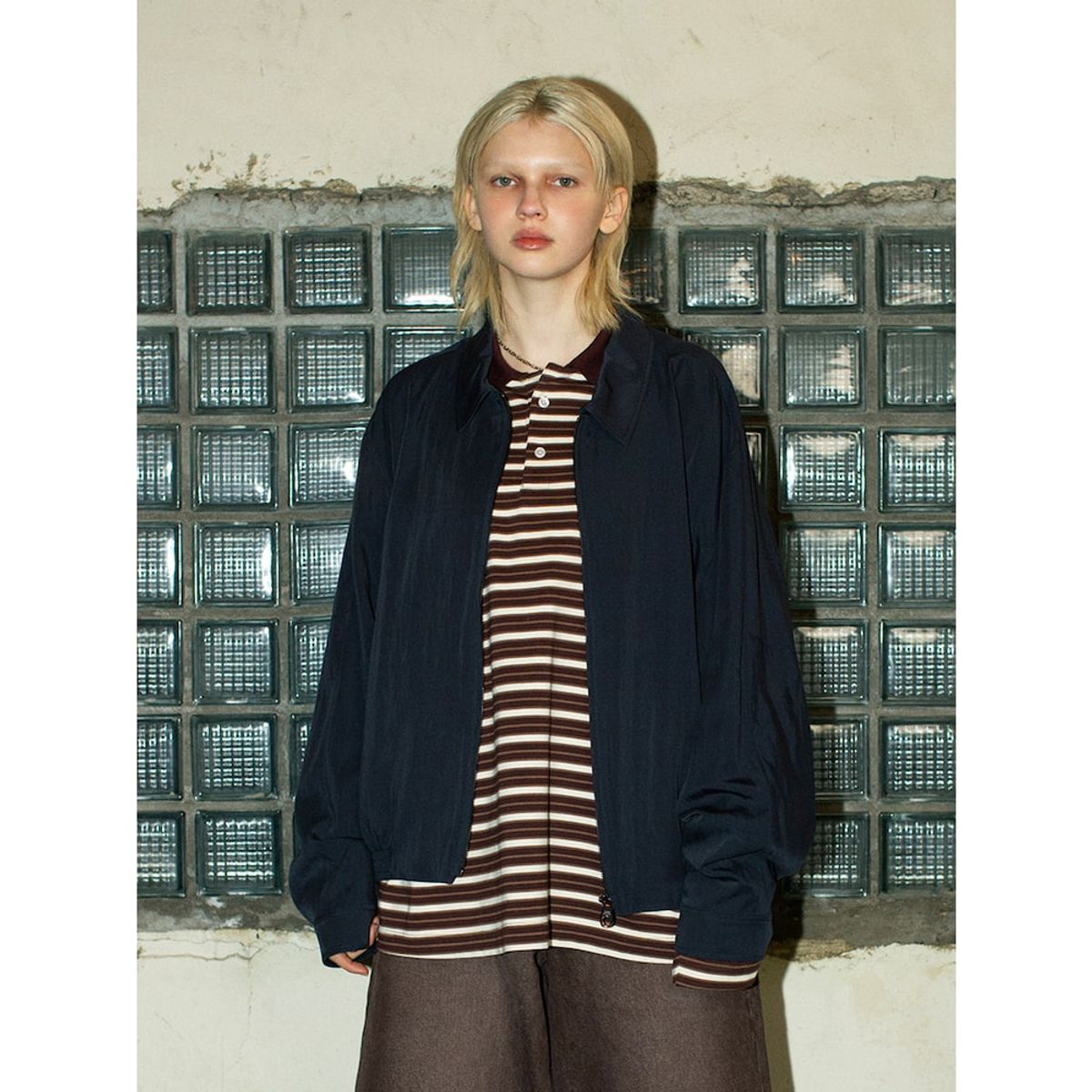 샌드 사운드(SAND SOUND) Drape Drizzler Jacket  Navy