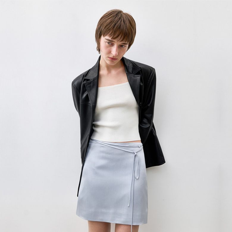 ASHLEY SATIN A-LINE SKIRT(SK-5030)