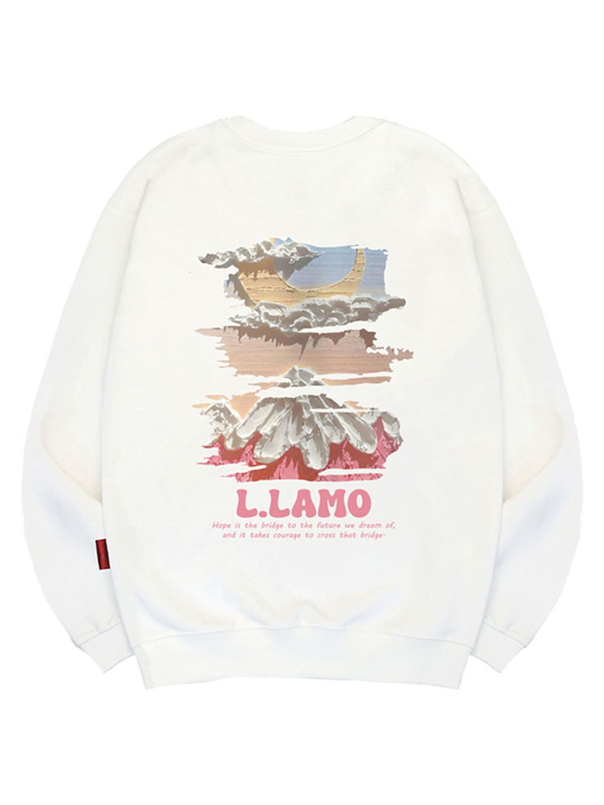 엘라모(LLAMO) 마운틴문 맨투맨 남녀공용 빅사이즈 S~4XL