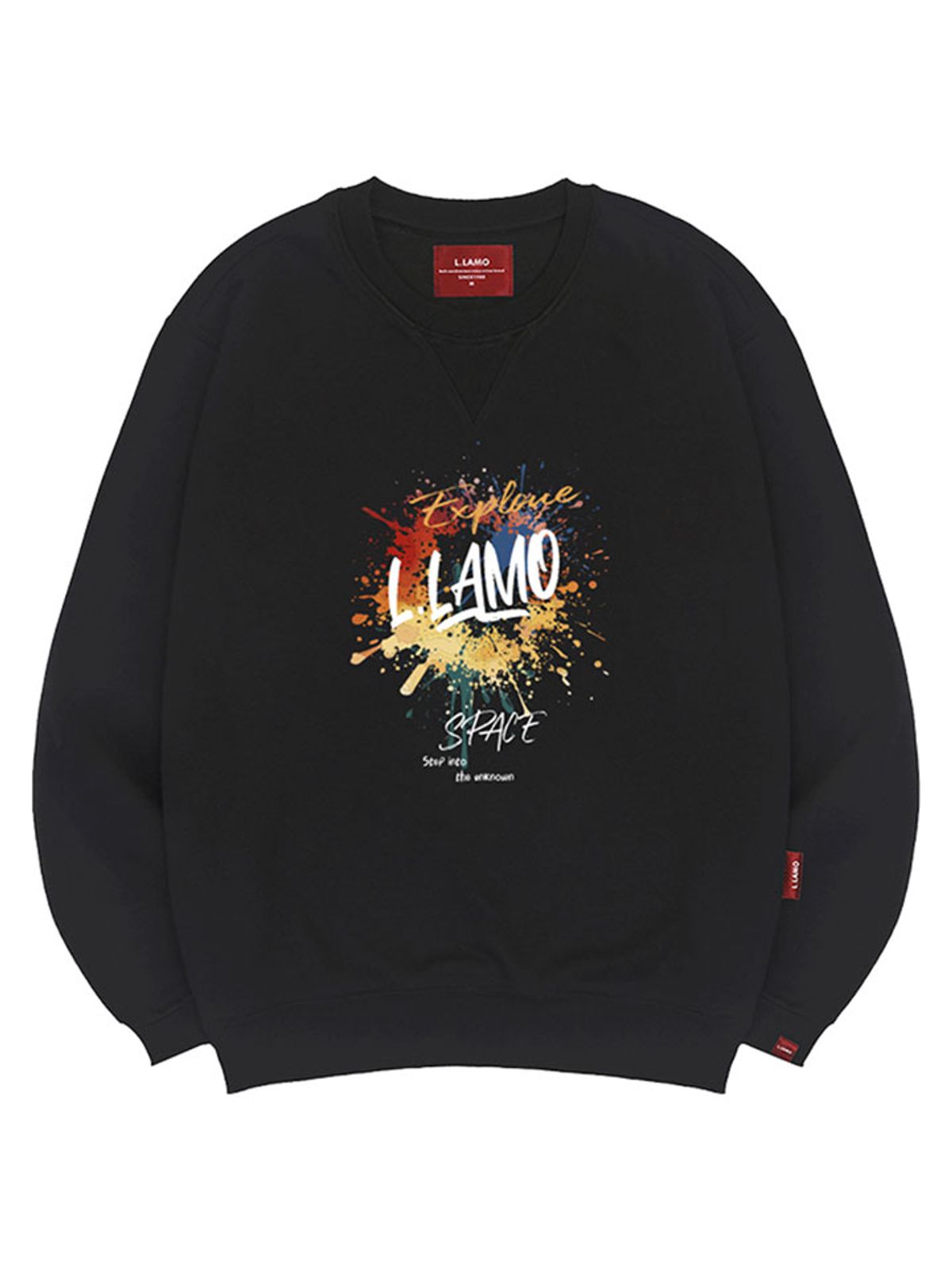 엘라모(LLAMO) 익스플로드 맨투맨 남녀공용 빅사이즈 S~4XL