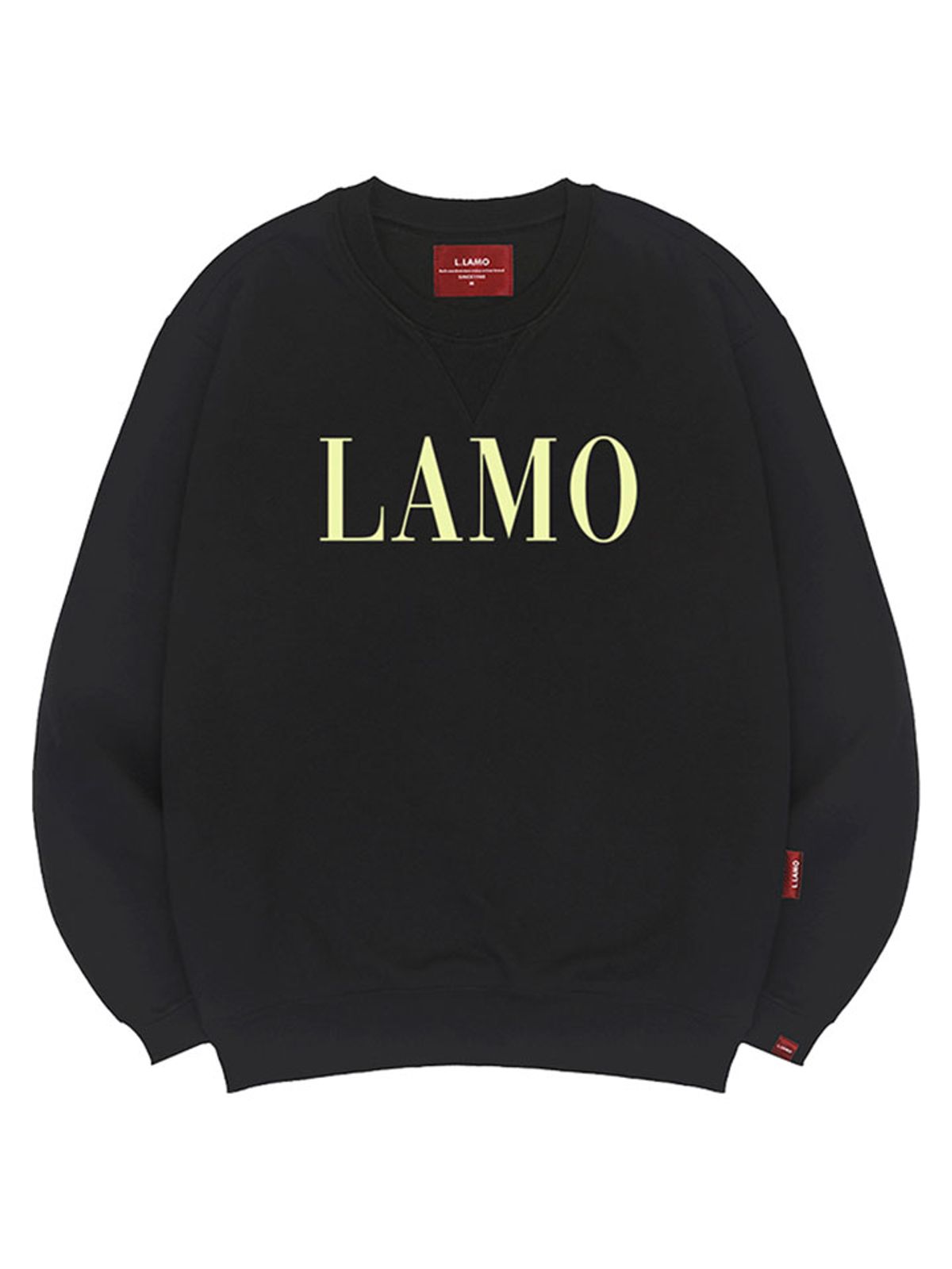 엘라모(LLAMO) LAMO로고 맨투맨 남녀공용 빅사이즈 S~4XL