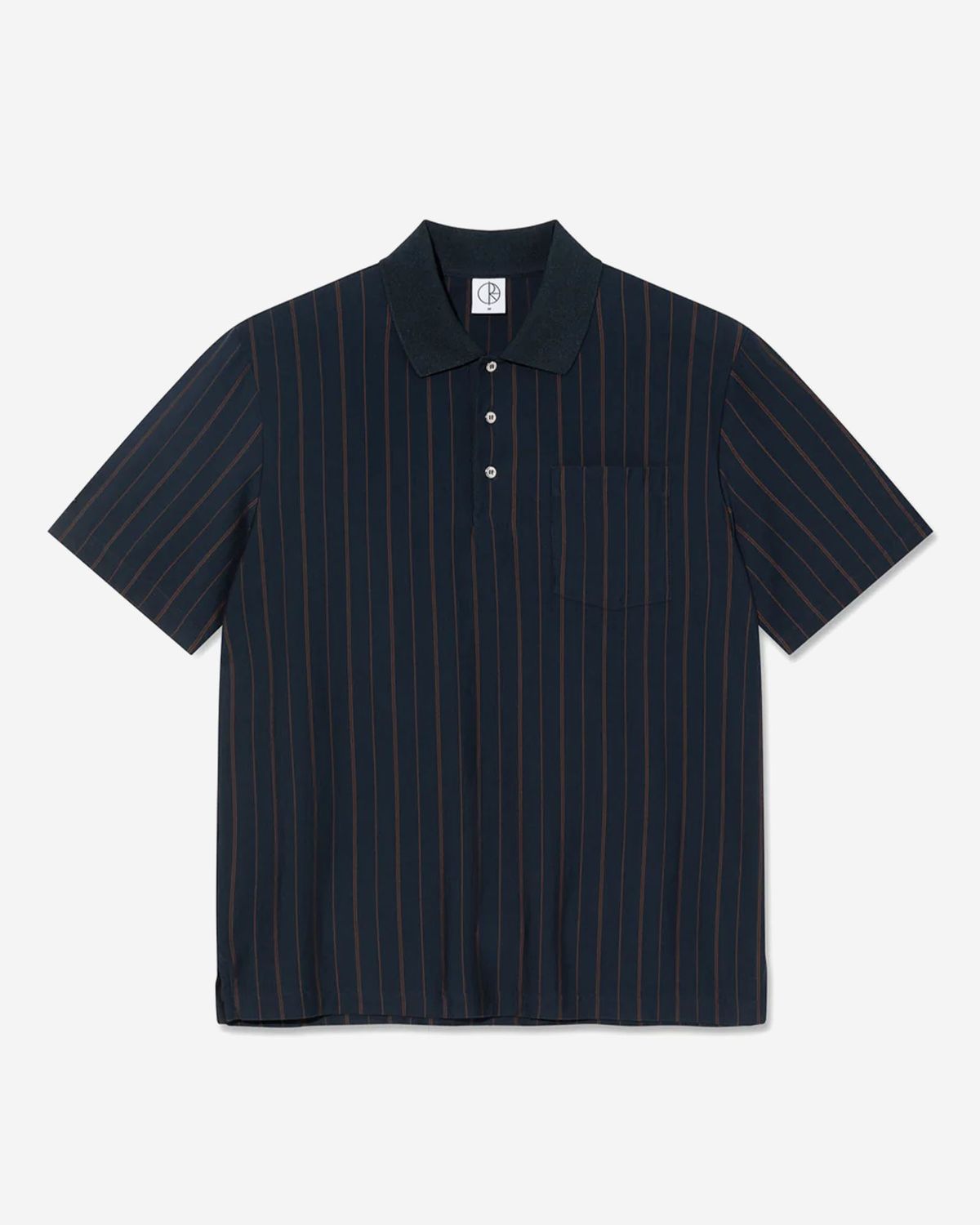 폴라(POLAR) FANCY POLO SHIRT [NAVY/BROWN]