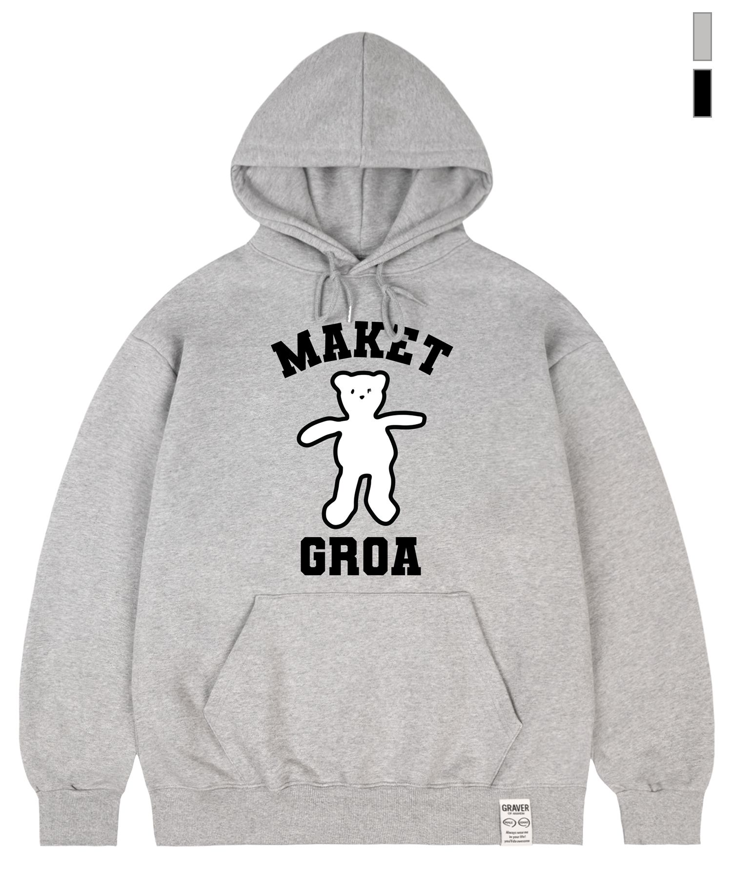 [GRAVER]★25SS★韓国人気★maket BEAR HOODIE MUSINSA | GRAVER [UNISEX]maket bear hoodie_2color