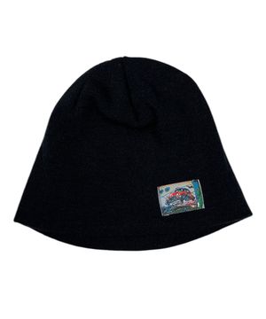 Vintage Label Beanie ((Black))