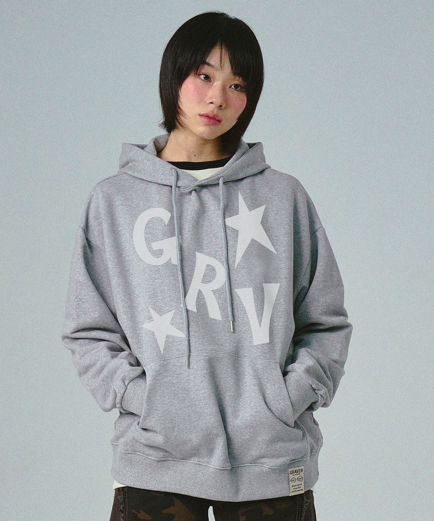 [GRAVER]★25SS★韓国人気★GRV STAR HOODIE MUSINSA | GRAVER [UNISEX]GRV Star Hoodie_3color