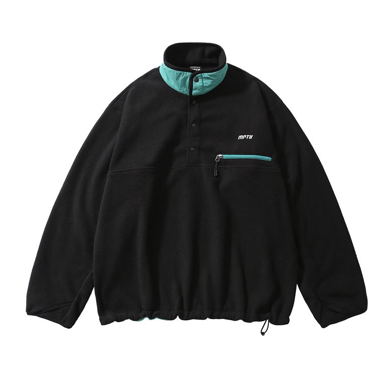 [AW24] FLEECE PULLOVER JUMPER / BLACK
