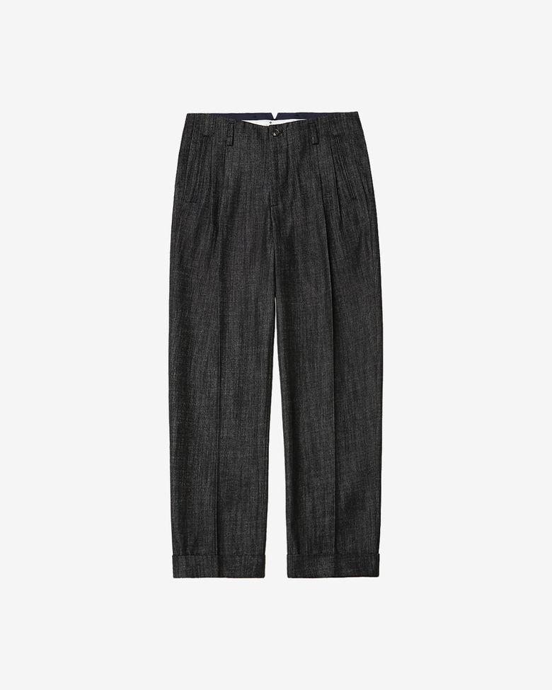 Denim Hollywood Trousers (Black)