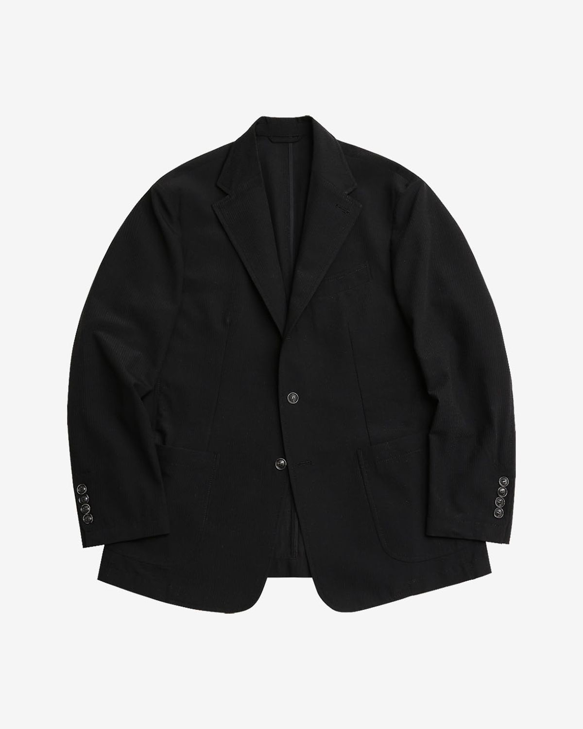 솔티(SORTIE) Summer Wool Seersucker Jacket (Black)