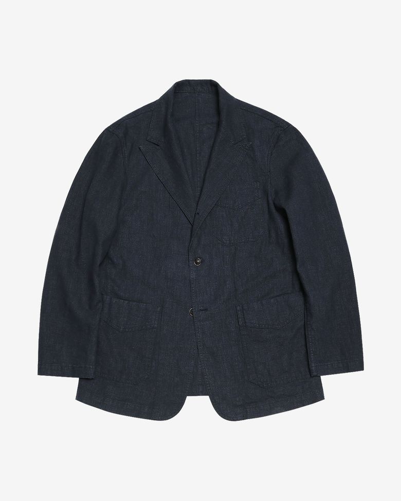 Tura Linen Washed Jacket (Navy)