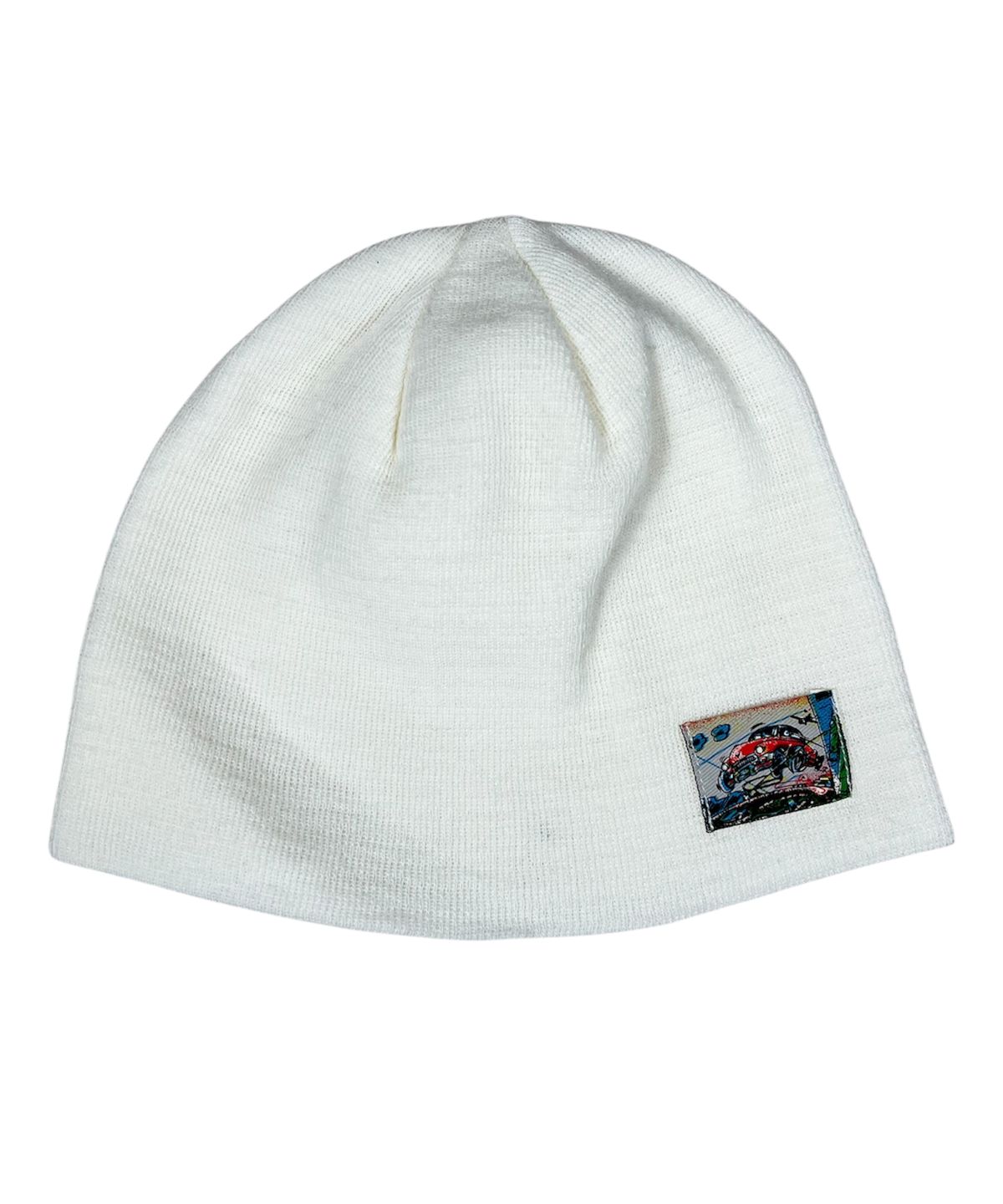 스케이터락(SK8ER ROCK) Vintage Label Beanie ((ivory))