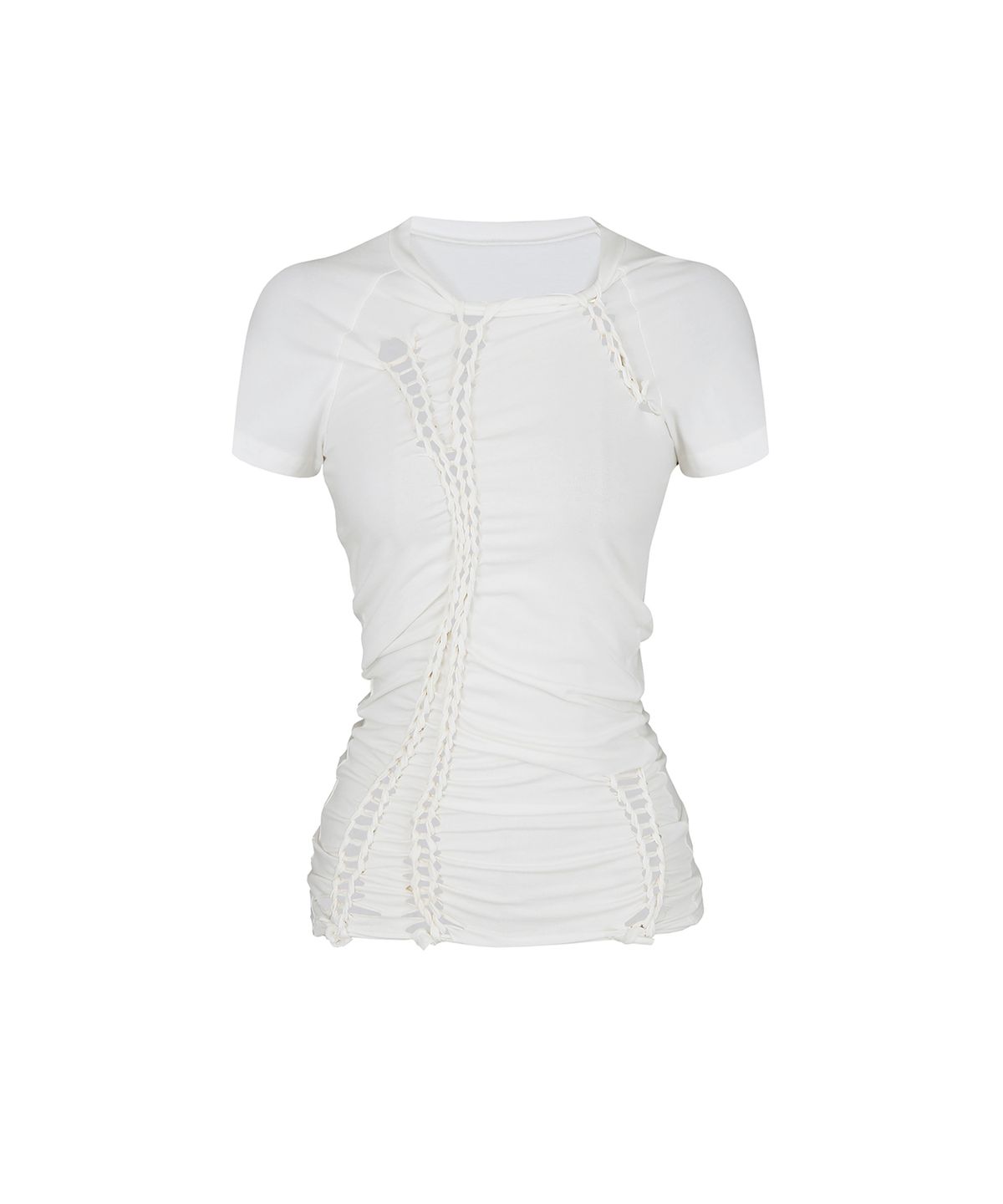 카시코(KASHIKO) Braided Tee Ivory