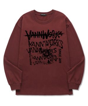 MESS LOGO 롱슬리브 (VLS0205) 버건디