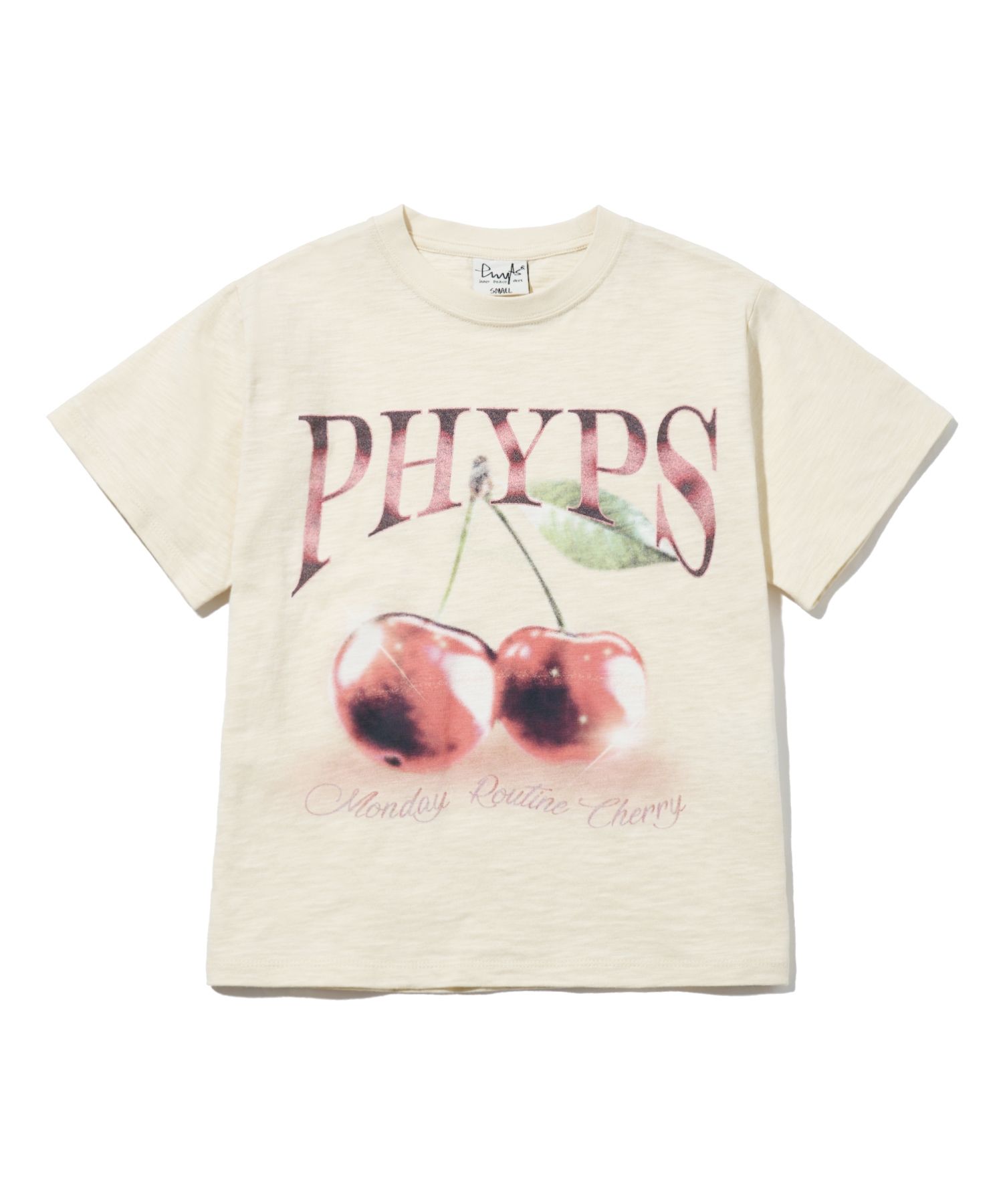 PHYPS ♥ Women's Crop Cherry Short Sleeve T-Shirt MUSINSA | PHYPS Women's Crop Cherry Short Sleeve T