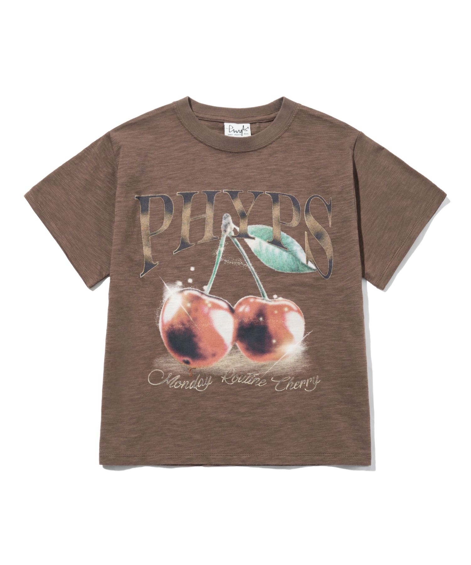 PHYPS ♥ Women's Crop Cherry Short Sleeve T-Shirt MUSINSA | PHYPS Women's Crop Cherry Short Sleeve T