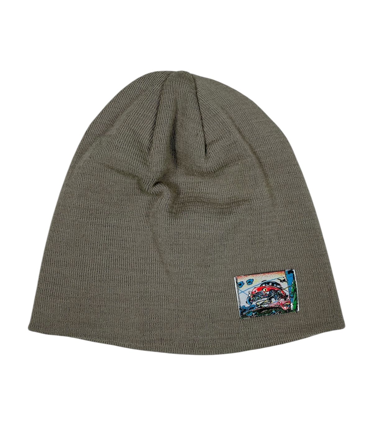 스케이터락(SK8ER ROCK) Vintage Label Beanie ((latte))