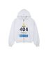 ERROR 404 ZIP HOODIE [WHITE]