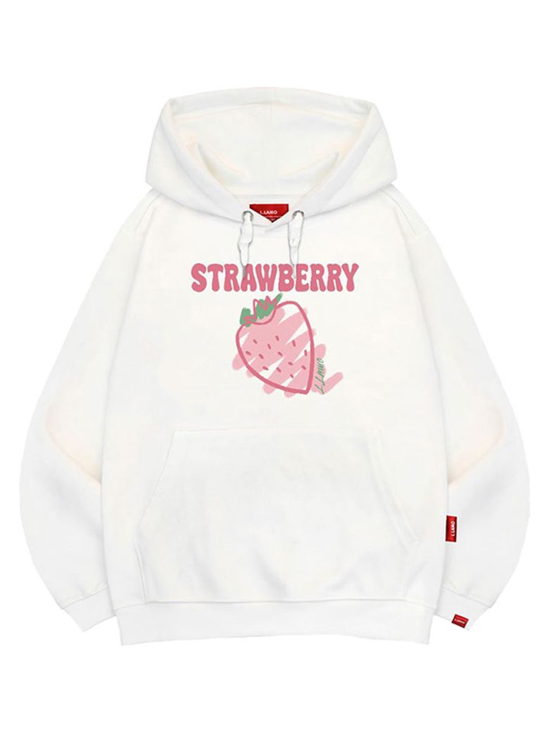 딸기 후드티 남녀공용 빅사이즈 M~4XL