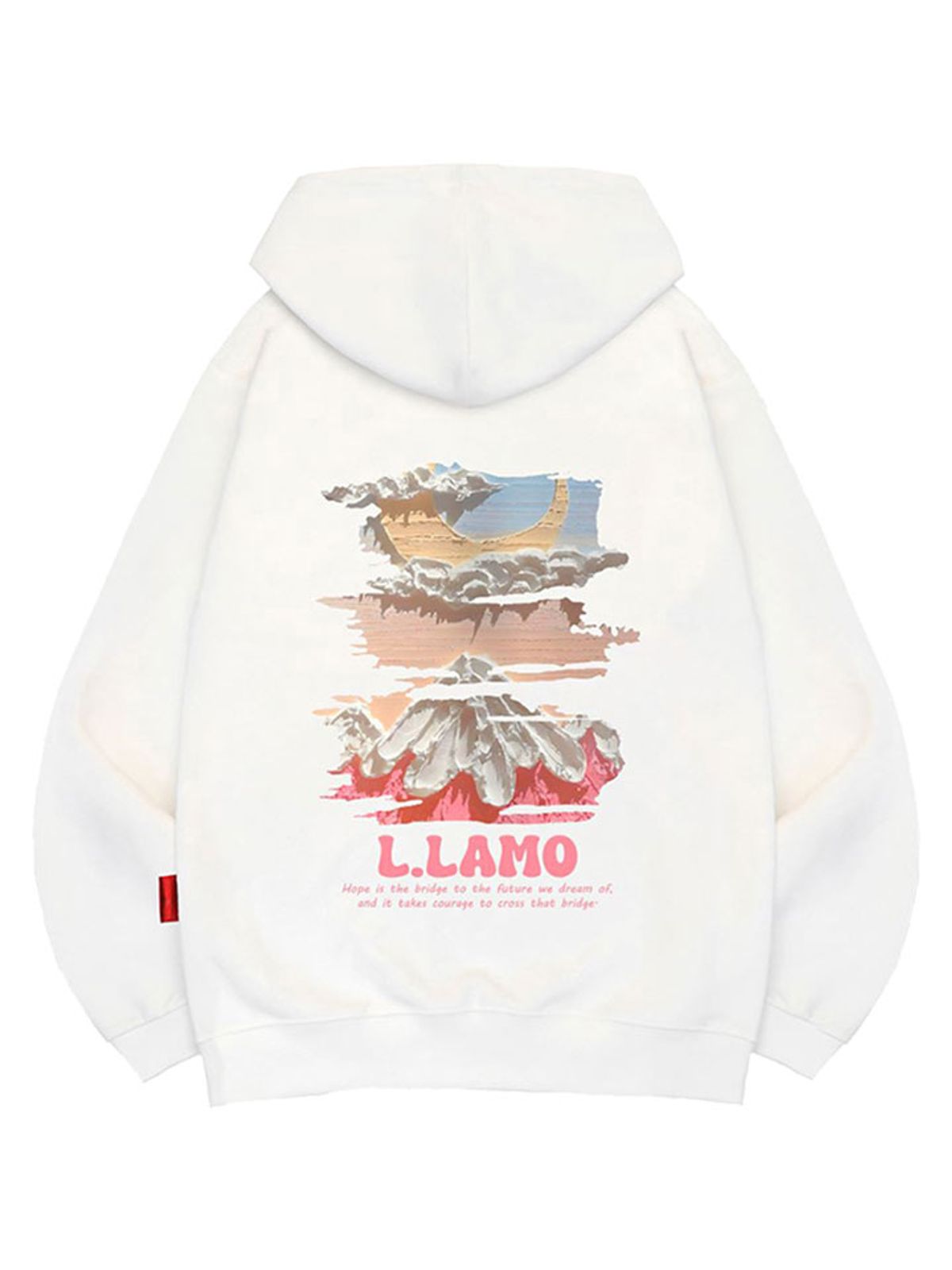 엘라모(LLAMO) 마운틴문 후드티 남녀공용 빅사이즈 M~4XL