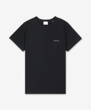 자페르 로고 반소매 티셔츠 - 블랙 / TS0047HAB3N13H01BK