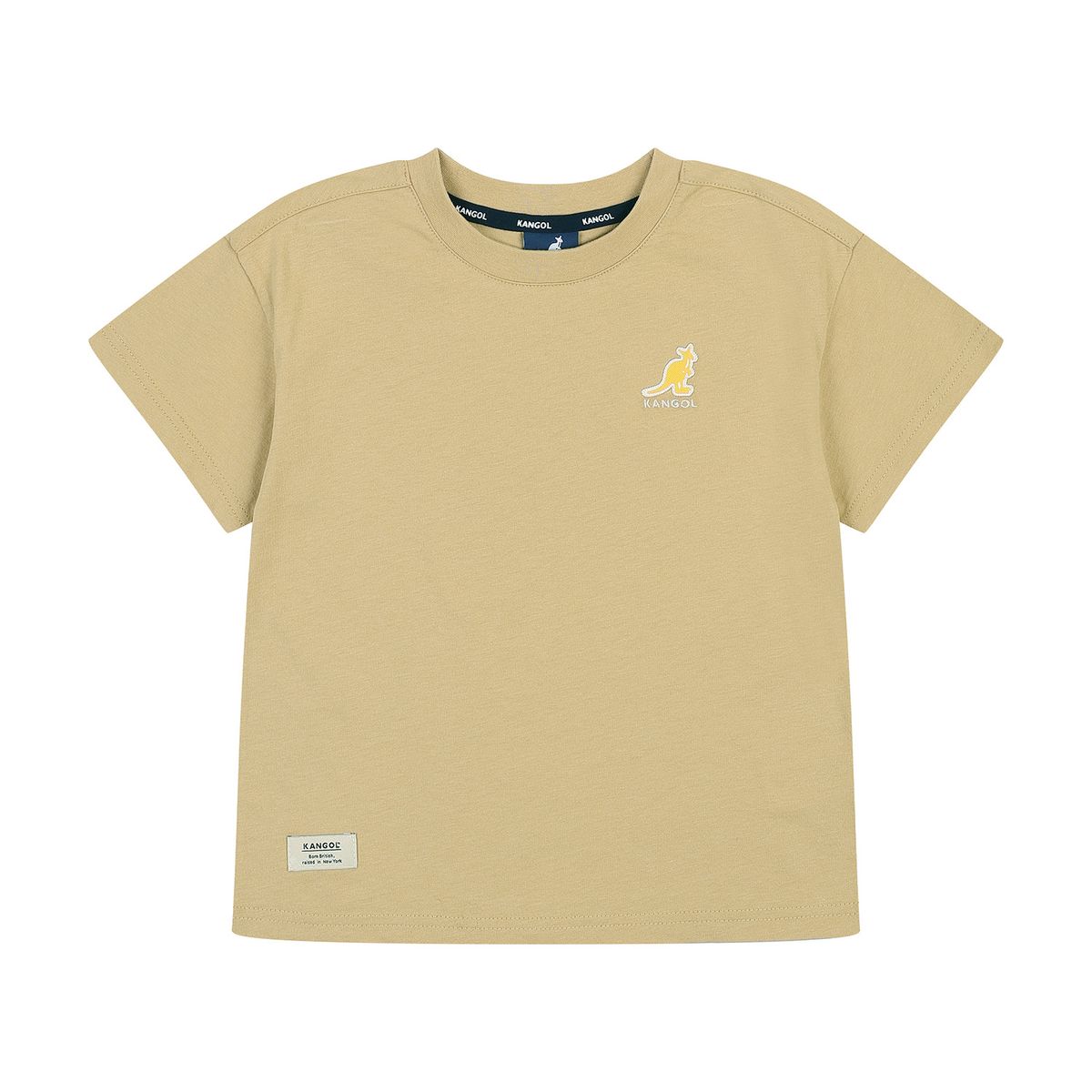 캉골키즈(KANGOL KIDS) 백 프린트 포인트 티셔츠 RB 0103 베이지
