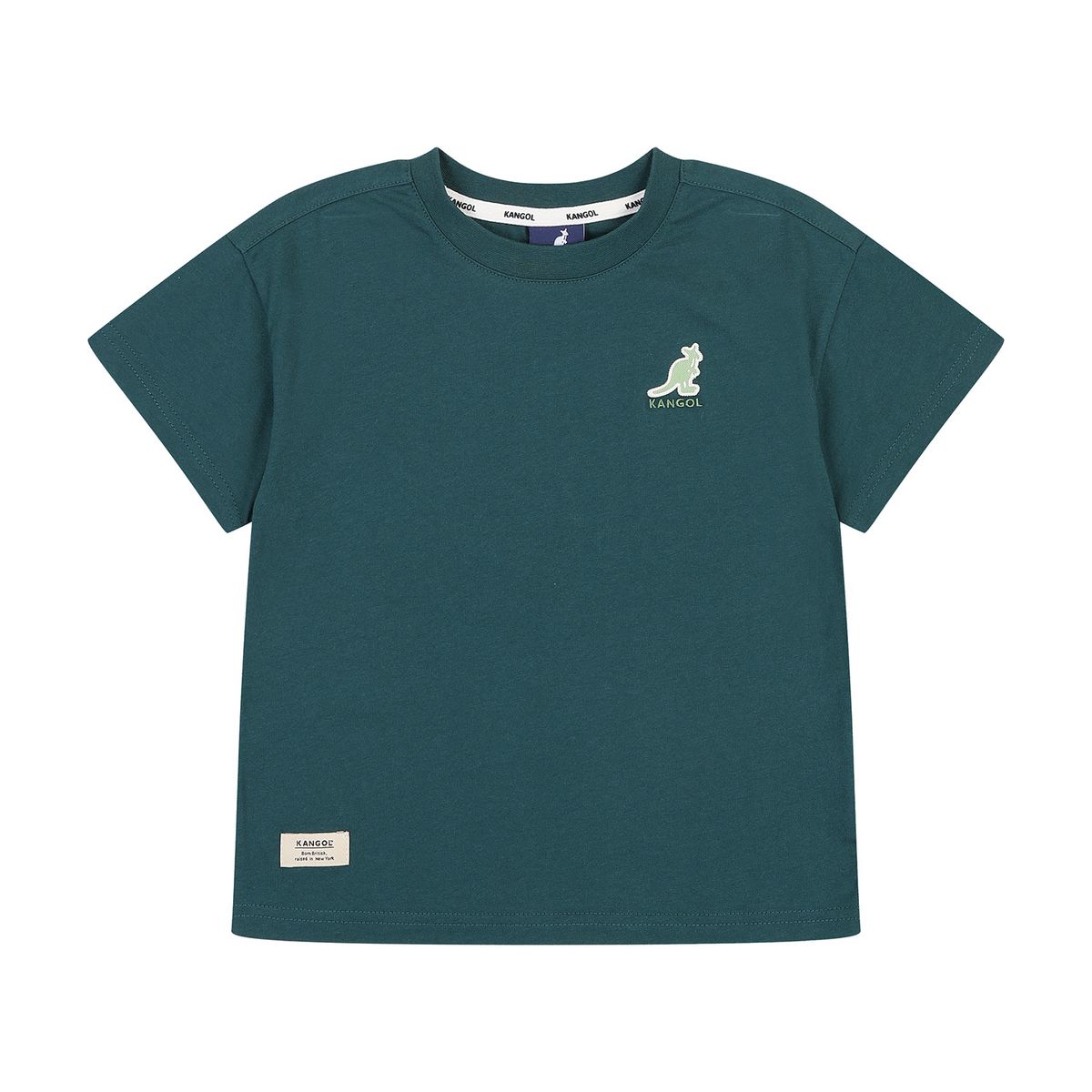 캉골키즈(KANGOL KIDS) 백 프린트 포인트 티셔츠 RB 0103 그린