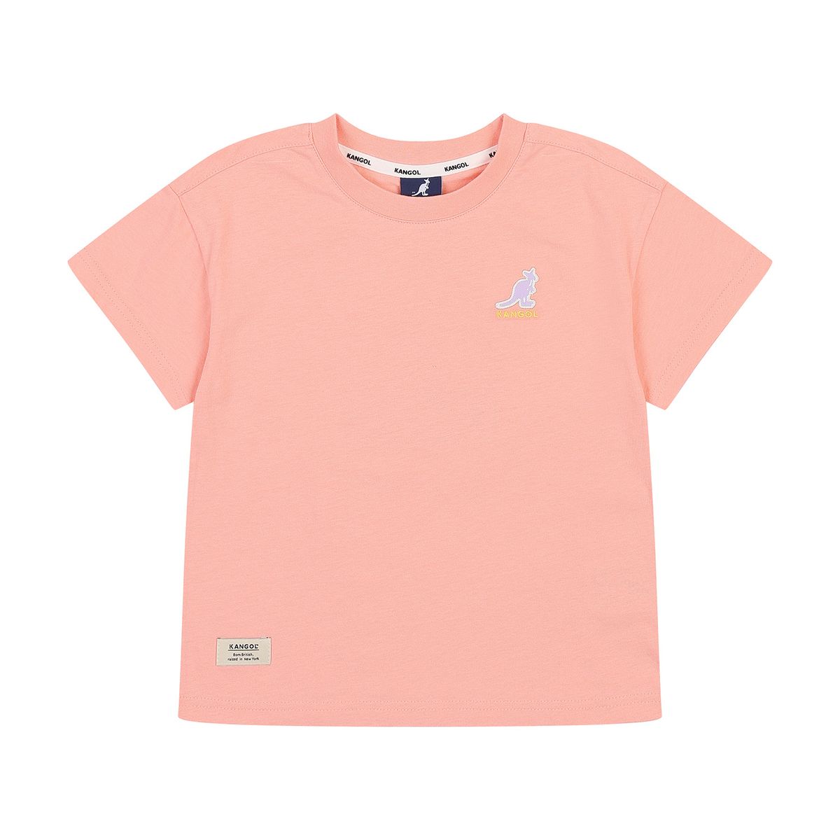 캉골키즈(KANGOL KIDS) 백 프린트 포인트 티셔츠 RB 0103 핑크