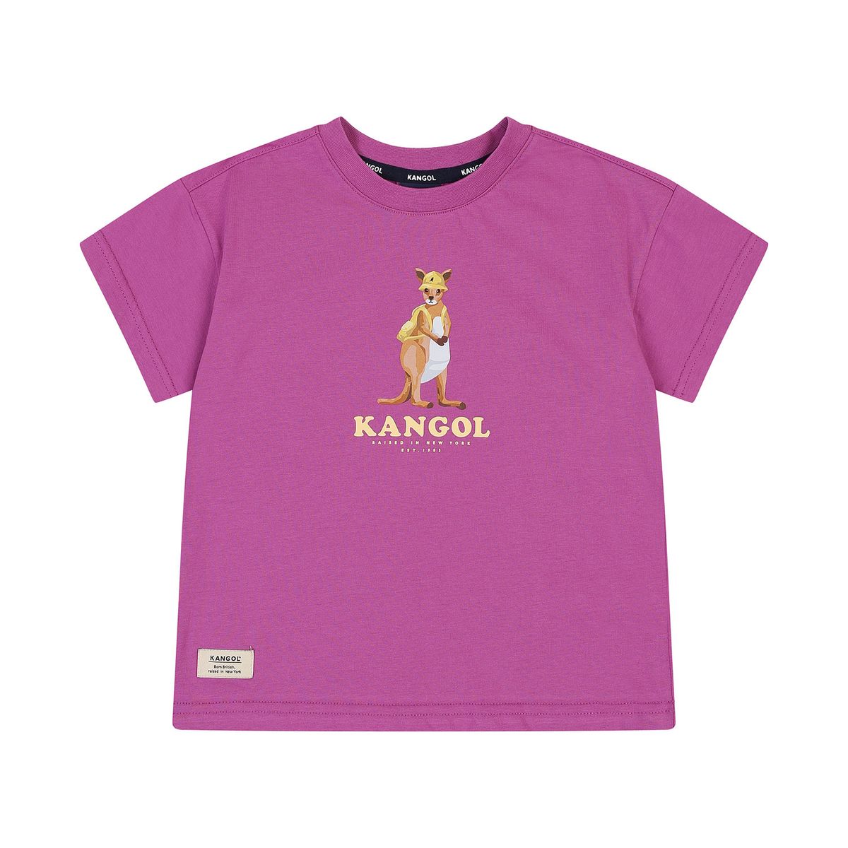 캉골키즈(KANGOL KIDS) 뉴 캥거루 그래픽 티셔츠 RB 0102 퍼플