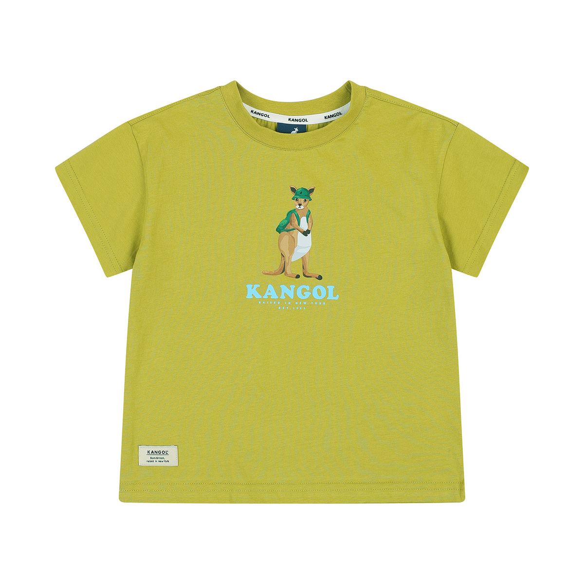 캉골키즈(KANGOL KIDS) 뉴 캥거루 그래픽 티셔츠 RB 0102 머스타드