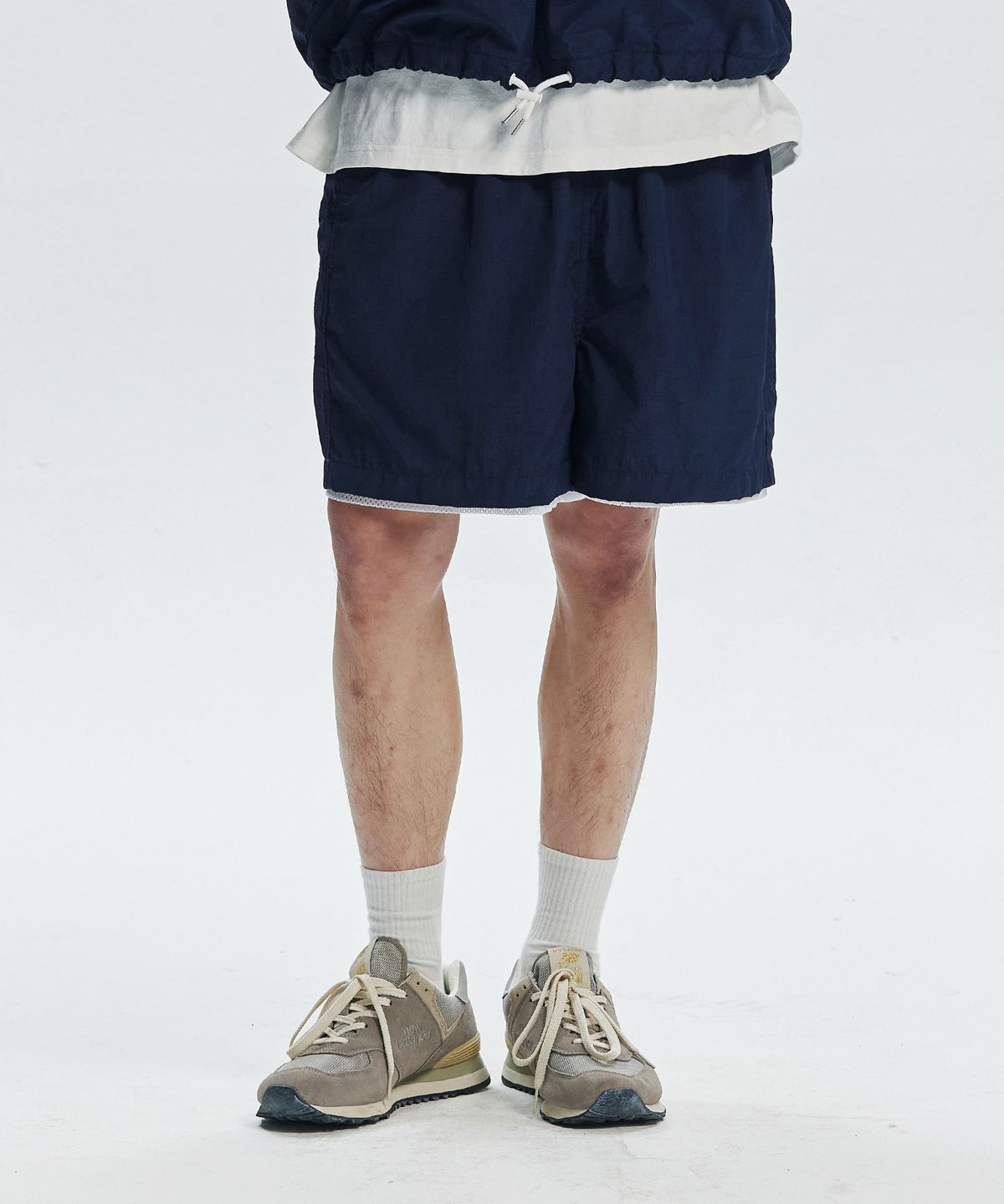 프리즘웍스(FRIZMWORKS) MONDRIAN LIGHT SHORTS _ NAVY
