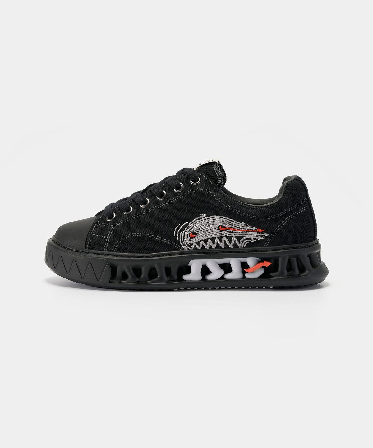 세븐에잇언더(78UNDER) M-3 GRAPHIC LOW TOP_ASH BLACK