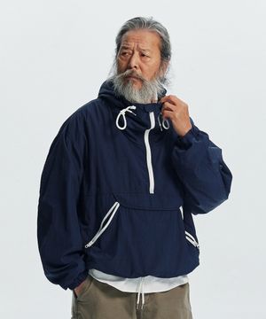 MONDRIAN LIGHT ANORAK PARKA _ NAVY