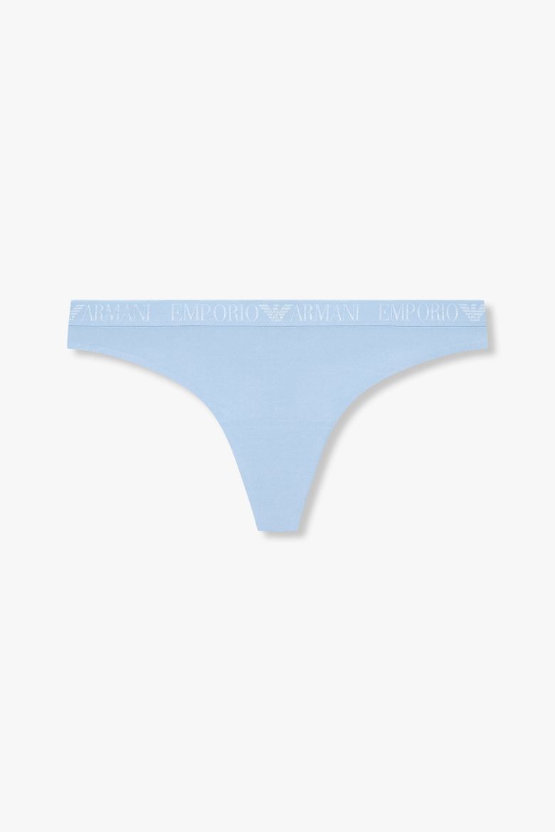 여성 자카드 밴딩 나일론 티팬티_라이트 블루 825110541