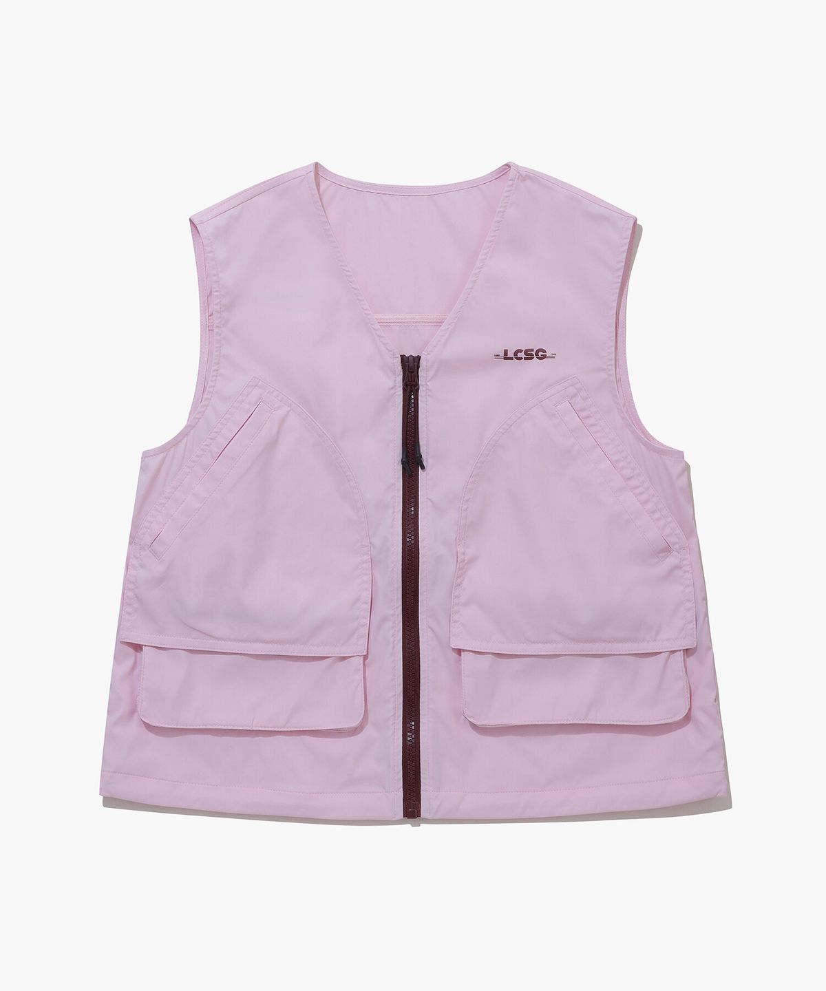 르꼬끄 골프(LECOQ GOLF) 여성 아웃포켓 포인트 풀집업 베스트 (GQ122LWV22)